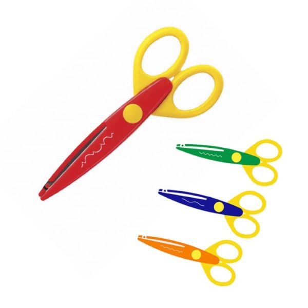 ⁦مقص صغير للاطفال KANGARO KR-53C/Y KRAFT SCISSORS⁩ - الصورة ⁦2⁩
